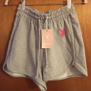 Missguided Shorts - Missguided Playboy Slogan Runner Shorts Size 6 Missguided Shorts - Missguided Playboy Slogan Runner Shorts Size 6